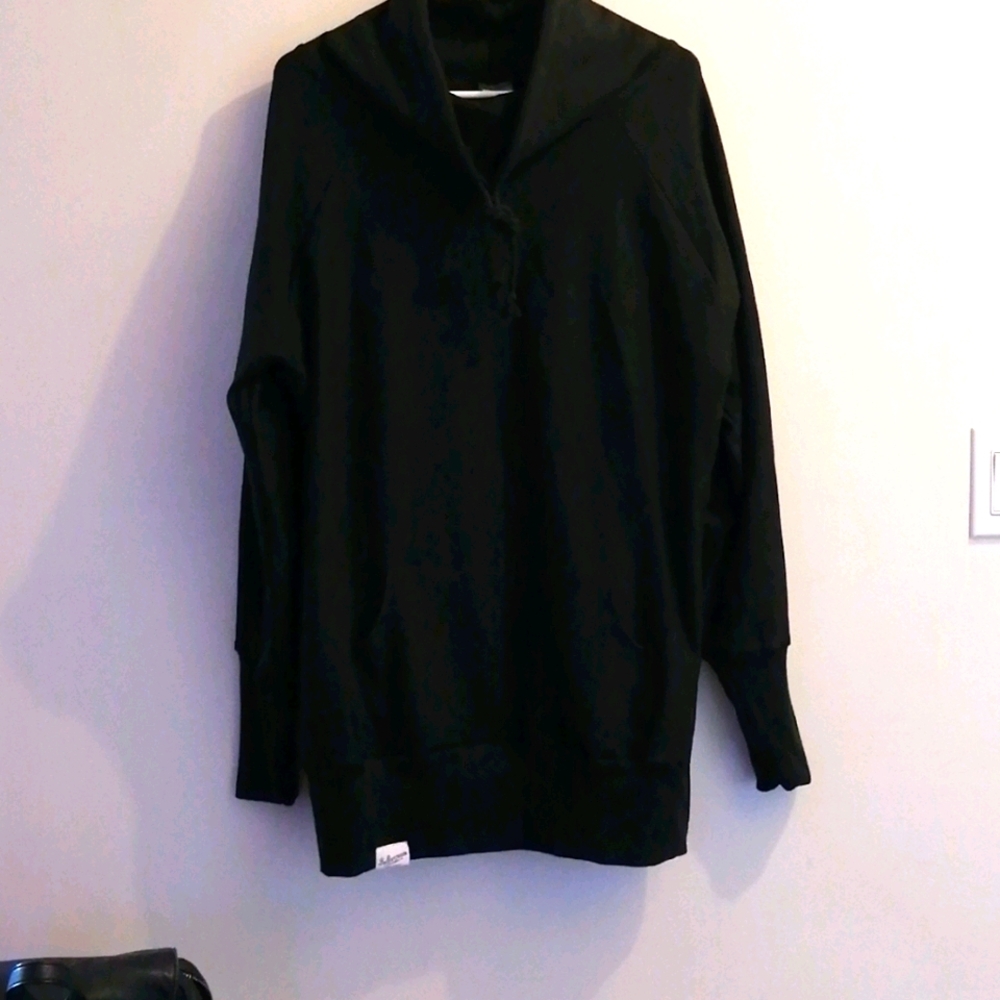 Cowl neck hoodie